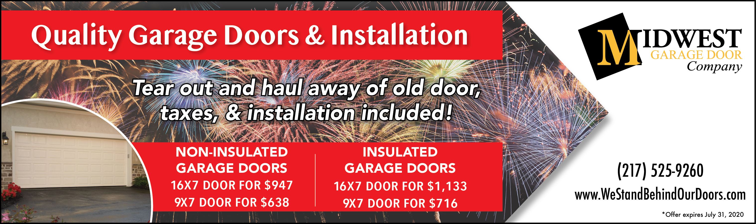 Garage Door Specials - 20July Doors