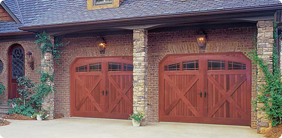 Residential Garage Door Installation - WooD Tone